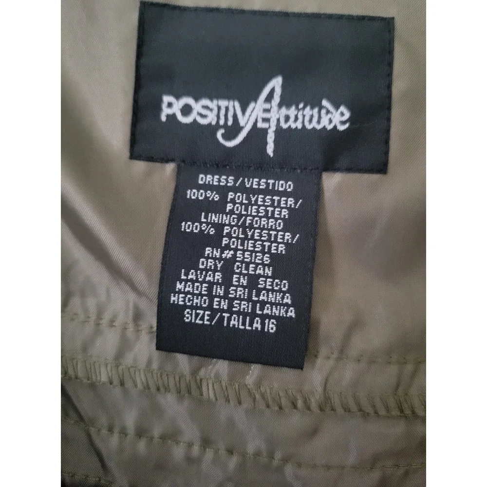 Vintage y2k Positive Attitude Festival Mini Dress Size 16 - Picture 6 of 7